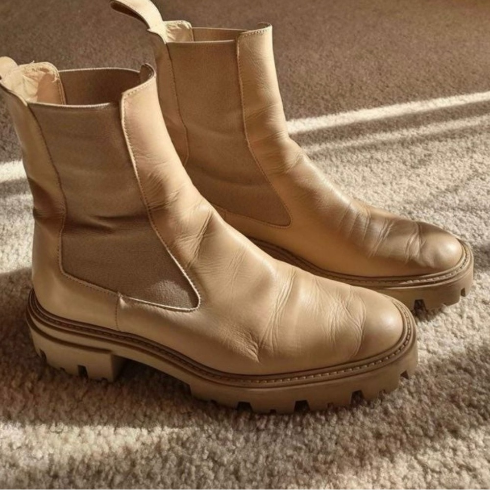 Zara lug sole Chelsea boot